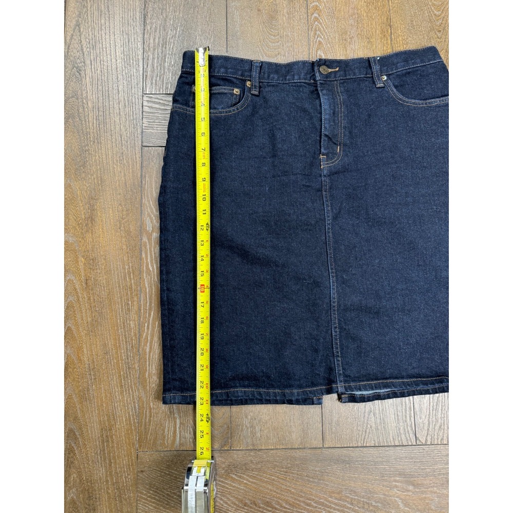 Lauren Ralph Lauren LRL Denim Pencil Skirt Women's Size 14 Dark Wash Jean Skirt - Picture 4 of 7